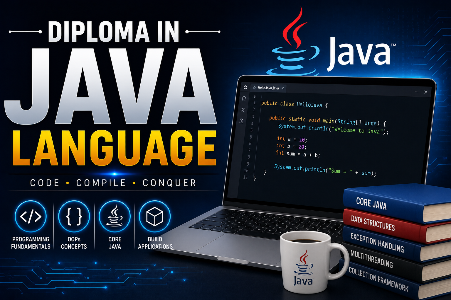 DIPLOMA IN JAVA LANGUAGE (D.I.J.L.)